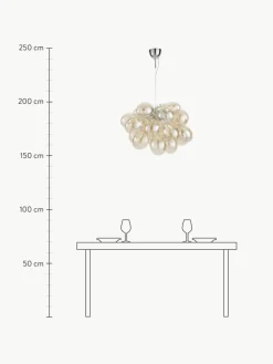 Mundgeblasene LED-Pendelleuchte Gross