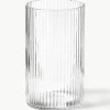 Mundgeblasene Longdrinkgläser Ripple mit Rillenrelief, 4 Stück