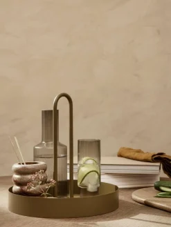 Mundgeblasene Longdrinkgläser Ripple mit Rillenrelief, 4er-Set