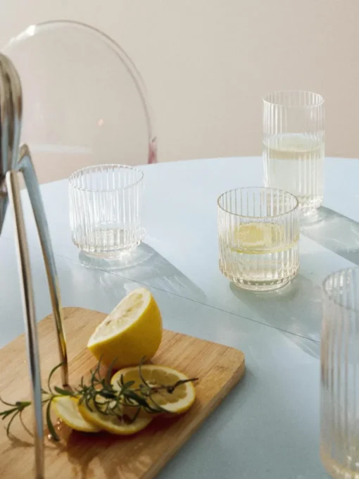 Mundgeblasene Longdrinkgläser Aleo, 4 Stück