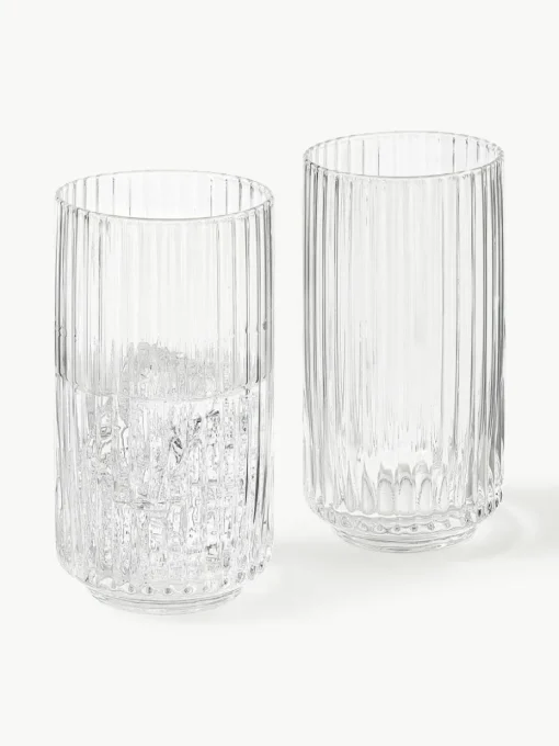 Mundgeblasene Longdrinkgläser Aleo, 4 Stück