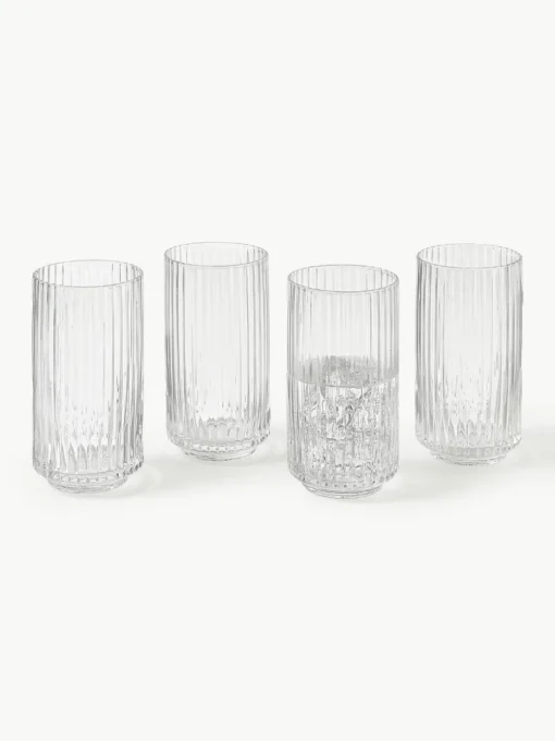 Mundgeblasene Longdrinkgläser Aleo, 4 Stück