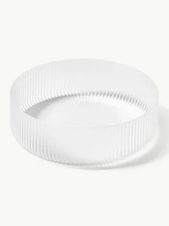 Mundgeblasene Servierschälchen Ripple mit Rillenstruktur, 4 Stück