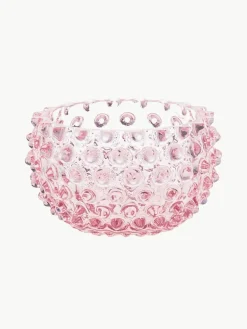 Mundgeblasene Snackschalen Hobnail, 4 Stück
