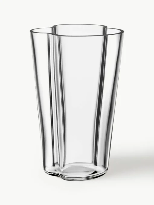 Mundgeblasene Vase Alvar Aalto, H 22 cm