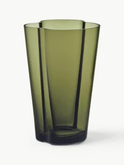 Mundgeblasene Vase Alvar Aalto, H 22 cm