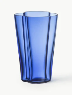 Mundgeblasene Vase Alvar Aalto, H 22 cm
