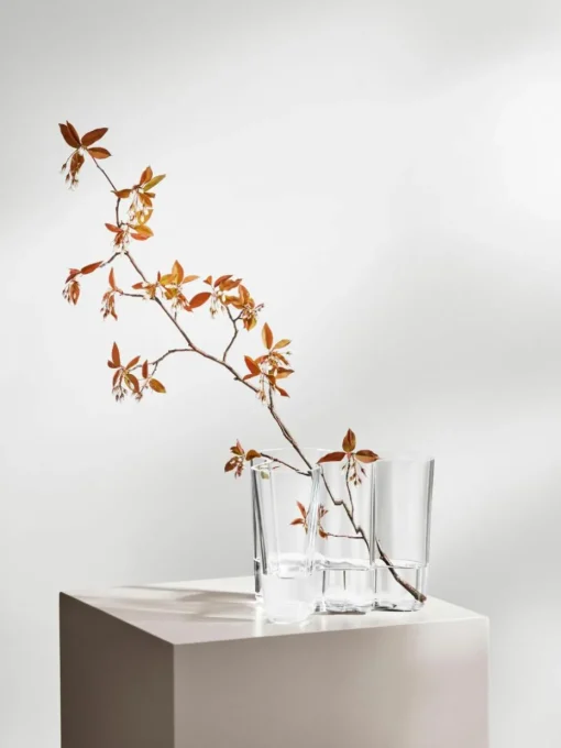 Mundgeblasene Vase Alvar Aalto, H 16 cm
