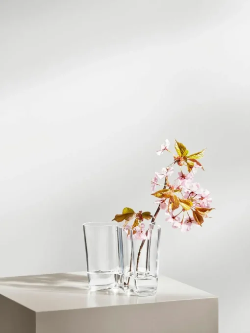 Mundgeblasene Vase Alvar Aalto, H 16 cm