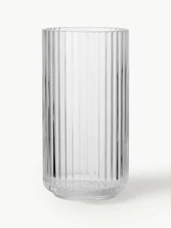 Mundgeblasene Vase Lyngby, H 21 cm