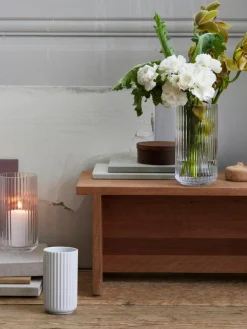 Mundgeblasene Vase Lyngby, H 21 cm