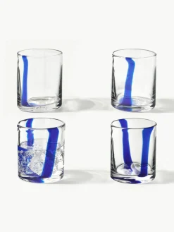 Mundgeblasene Wassergläser Taha, 4er-Set