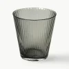 Mundgeblasene Wassergläser Grand Cru aus Rauchglas, 4 Stück