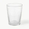 Mundgeblasene Wassergläser Bubble mit dekorativen Luftbläschen, 4 Stück