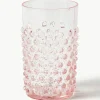 Mundgeblasene Wassergläser Hobnail, 6 Stück