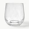 Mundgeblasene Wassergläser Bubble mit dekorativen Luftbläschen, 4 Stück