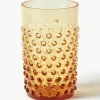 Mundgeblasene Wassergläser Hobnail, 6 Stück