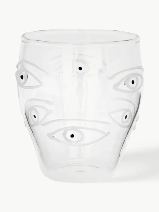 Mundgeblasene Wassergläser Oculus, 4 Stück