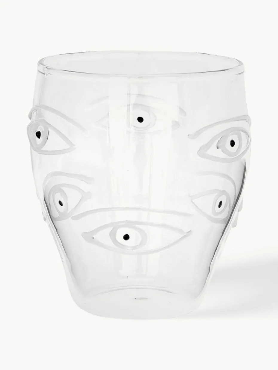 Mundgeblasene Wassergläser Oculus, 4 Stück