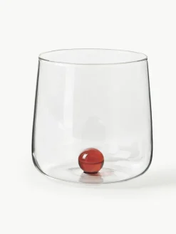 Mundgeblasene Wassergläser Bilia aus Borosilikatglas, 6er-Set