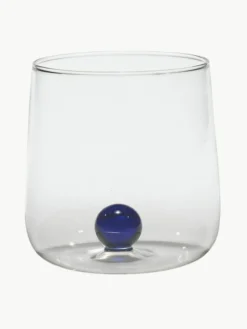 Mundgeblasene Wassergläser Bilia aus Borosilikatglas, 6 Stück