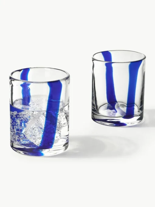 Mundgeblasene Wassergläser Taha, 4er-Set