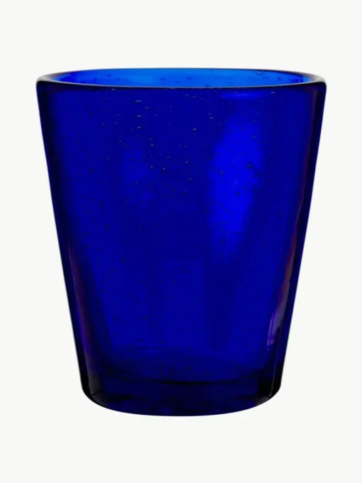 Mundgeblasene Wassergläser Cancun mit Luftbläschen, 6er-Set