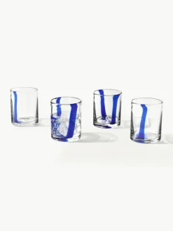 Mundgeblasene Wassergläser Taha, 4er-Set