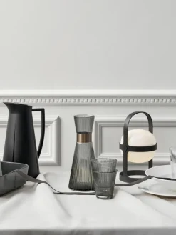 Mundgeblasene Wassergläser Grand Cru aus Rauchglas, 4 Stück