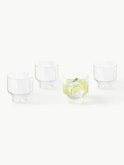 Mundgeblasene Wassergläser Angoli, 4 Stück