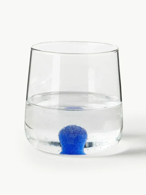 Mundgeblasene Wassergläser Bilia aus Borosilikatglas, 6er-Set