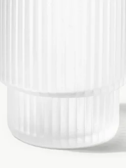 Mundgeblasene Wassergläser Ripple mit Rillenrelief, 4er-Set