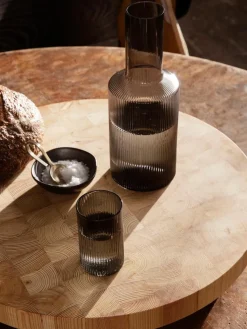 Mundgeblasener Deckel Ripple für Karaffe