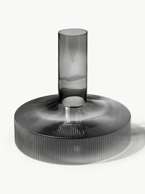 Mundgeblasener Dekanter Ripple mit Rillenrelief, 1.1 L