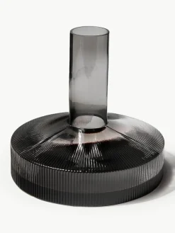 Mundgeblasener Dekanter Ripple mit Rillenrelief, 1.1 L