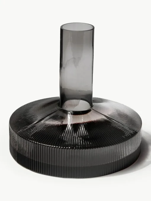 Mundgeblasener Dekanter Ripple mit Rillenrelief, 1.1 L