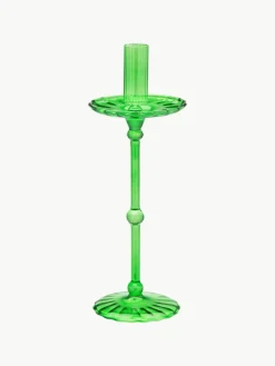Mundgeblasener Kerzenhalter Carousel aus Borosilikatglas