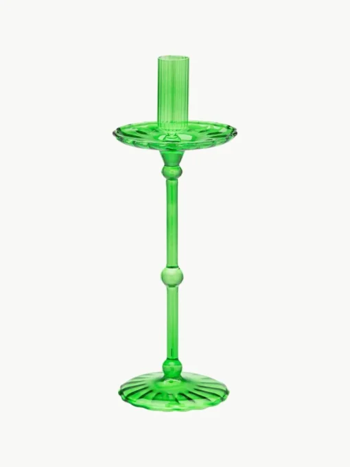 Mundgeblasener Kerzenhalter Carousel aus Borosilikatglas