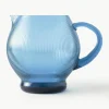 Mundgeblasener Krug Pum mit Rillenstruktur, 2 L