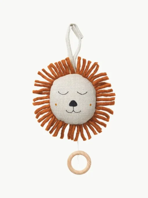 Musik-Mobile Lion aus Leinen