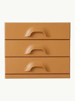 Nachttisch Ginger Orange mit Schubladen