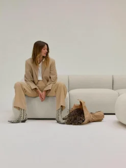 Ottomane-Eckmodul Sofia aus Bouclé
