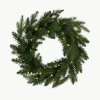 Outdoor LED-Weihnachtskranz Byske mit Dämmerungssensor, Ø 45 cm