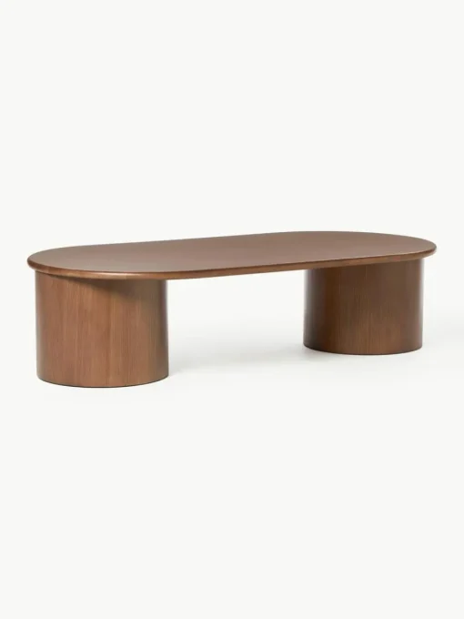Ovaler Couchtisch Didi aus Eichenholz