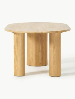 Ovaler Esstisch Dunia aus Eichenholz, 180 x 110 cm