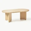 Ovaler Holz-Couchtisch Toni