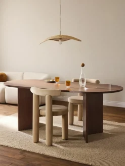 Ovaler Holz-Esstisch Toni, 200 x 90 cm