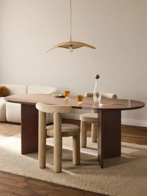Ovaler Holz-Esstisch Toni, 200 x 90 cm