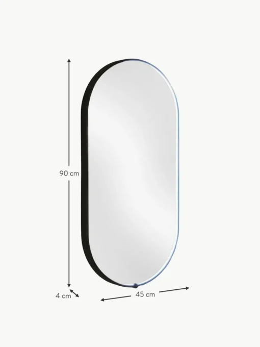 Ovaler Wandspiegel Avior mit LED-Beleuchtung