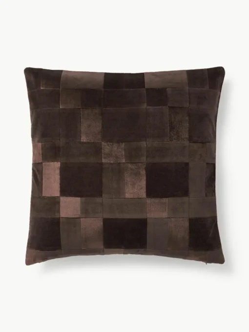 Patchwork-Kissenhülle Bastien aus Samt